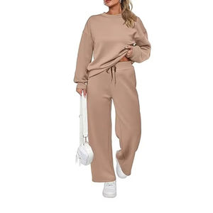 Women 100% Cotton Eco-Friendly Customizable Tracksuit Set Breathable Quick Dry Solid <b>Pattern</b> Plus Size Reversible Printed Adults - Product Image 4
