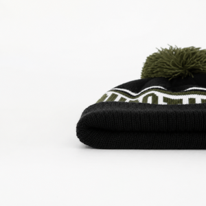 Bonnet Northwood Noir Blanc Vert Boutonné Unisexe Adulte Hiver Décontracté Tricoté 100% Acrylique Motif Jacquard Lettres Voyage - Product Image 3