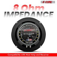 Haut-parleur de remplacement pour subwoofer PA de 8 pouces, 500W, 5 cœurs, 8 ohms, pour basses profondes