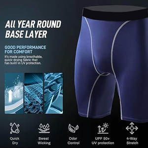 ผู้ขายดี คุณภาพสูง ดีไซน์ทันสมัย ชุดออกกำลังกาย ฟิตเนส น้ำหนักเบา สินค้ามาใหม่ เนื้อผ้านุ่ม ระบายอากาศได้ดี กางเกงขาสั้นผู้ชาย - Product Image 3