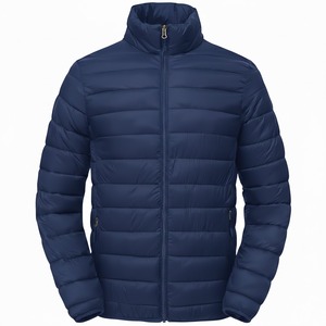 2025 Men's Puffer <b>Jacket</b> Custom Logo Plus Size Winter Casual Outdoor <b>Waterproof</b> Hooded Turtleneck 100% Cotton Wholesale Fashion - Product Image 4