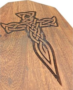 Small wooden cremation urn 8 inch memorial urn wooden ashes container funeral <b>keepsake</b> urn decorative wooden memorial <b>box</b> - Product Image 5