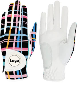 Activités de plein air, gants de golf en peau de mouton, vente en gros, qualité supérieure, logo personnalisé, gants de golf en cuir Cabretta de qualité supérieure, pour hommes, sport - Product Image 2