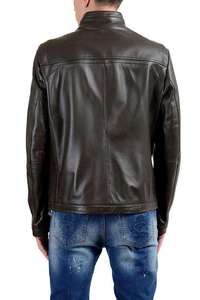 Blouson en cuir pour homme tendance 2026, blouson de moto en cuir véritable de qualité supérieure, sur mesure - Product Image 6