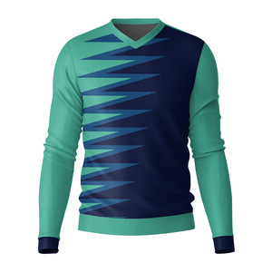 Camiseta de Manga Larga para Hombre 2026, Cuello en V, Color Sólido, Ligera, Casual, Corte Ajustado, Algodón Suave - Product Image 3