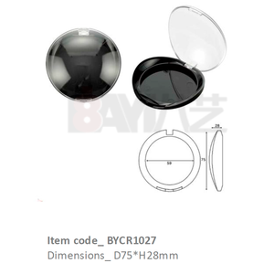 Pots en plastique avec fenêtre transparente – Contenants compacts pour fards à paupières, bronzants, rouges à joues, contours et illuminateurs de maquillage - Product Image 1