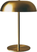 Brass Finish Metal Adjustable LED Floor <b>Lamp</b> with Bell Shade AC Powered E26 Base Modern Design <b>for</b> <b>Bedroom</b> & Living Room - Product Image 1