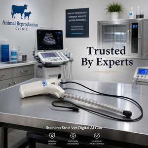 Pistola de Inseminación Artificial Veterinaria Recargable |   Herramienta Digital de Cría de Precisión con Sonda de Acero Inoxidable para Ganado, Fácil de Agarrar - Product Image 2