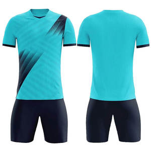 Conjunto de Camiseta de Fútbol Azul para Hombre, Manga Corta, Diseño Degradado en Rosa, Absorbe la Humedad, Ajuste Atlético, para Todas las Temporadas, Impresión Sublimada - Product Image 6