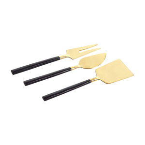 Ensemble de 3 couteaux à fromage avec manche en marbre, élégants ustensiles de service en acier inoxydable pour charcuterie, pour fromages doux et durs, ustensiles de cuisine - Product Image 5