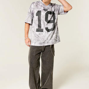 Camiseta de Fútbol Americano Unisex de Malla Transpirable, Estilo 2026, Color Gris Camuflaje, Talla Grande, Uniforme de Práctica, Producción Personalizada OEM al por Mayor - Product Image 3