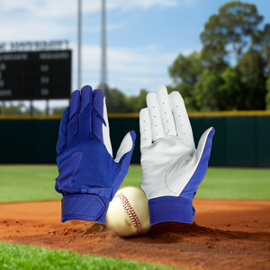 Gants de frappeur de baseball en cuir professionnel OEM type Web fermé meilleure qualité gants personnalisés pour le baseball en gros - Product Image 1