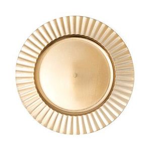 Platos Metálicos Decorativos Dorados para Bodas, Platos de Lujo a Precio Económico - Product Image 4