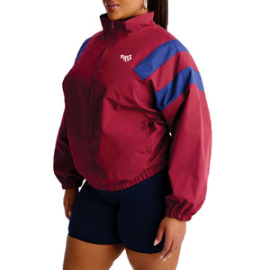 Women Nylon Lightweight Zip Up Windbreaker <b>Jacket</b> Sporty Custom Panel Design OEM Activewear Outerwear Bulk Supplier Manufacture - Product Image 2