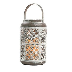 Farol Metálico Moderno Portátil Hecho a Mano con Diseño de Jaula de Pájaro, Acabado Negro Mate, Decoración para el Hogar y Navidad - Product Image 6