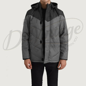 Custom Men Winter Puffer <b>Jacket</b> Heavyweight Warm Hooded Parka Coat Windproof Quilted Bubble <b>Jacket</b> Outerwear For Men - Product Image 4