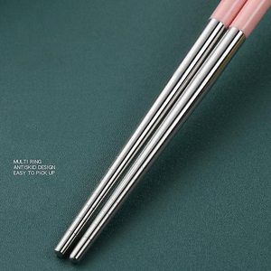 Stainless Steel Cutlery with Travel Case <b>Spoon</b> Fork Chopsticks Portable Reusable Tableware Kit Gift for Travel - Product Image 5