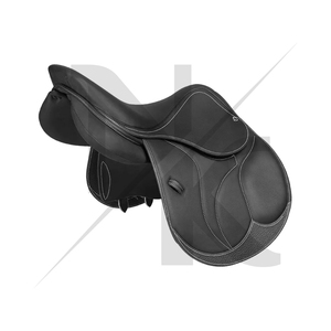 Silla de montar inglesa profesional de primera calidad, con estructura de madera y material de cuero, productos de carreras de caballos ingleses de la India. - Product Image 3