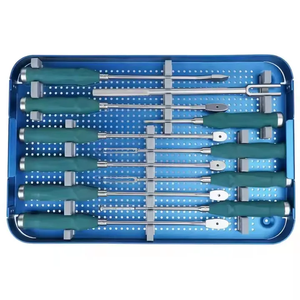 Spine Bone Surgery Instrument Set Orthopedic Stainless Steel Lumbar Titanium Cage Spinal Surgical <b>Kit</b> with Aluminum Case Tools - Product Image 5