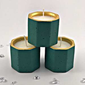 Portavelas de Concreto Hecho a Mano de Primera Calidad TCE para Decoración del Hogar, Centro de Mesa, Uso en Hoteles y Restaurantes - Product Image 3