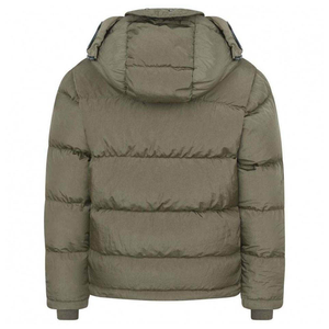 Veste matelassée à capuche dégradée unisexe décontractée d'hiver avec fermeture éclair coupe-vent coupe régulière 100 % polyester - Product Image 6
