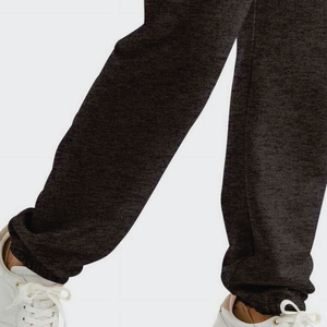 Women Black Knitted Harem <b>Pants</b> Mid Waist Elastic Loose Fit Ankle-Length Solid Casual Autumn Sweatpants - Product Image 3