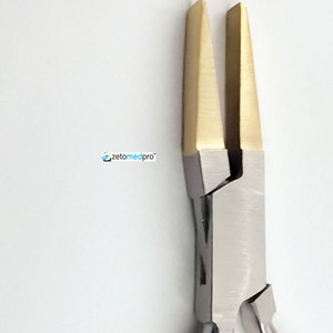 Pince à bec plat en laiton pour piercing – Outil de perçage à mâchoires lisses et non-abrasives pour bijoux de piercing corporel, pince à bec plat sans dents - Product Image 5