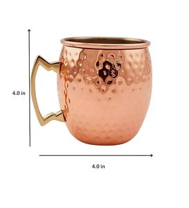 Pure Copper Moscow Mule <b>Mugs</b> Crafted For Refreshing Drinks Elegant Barware For Home Kitchen And Daily Entertaining - Product Image 1