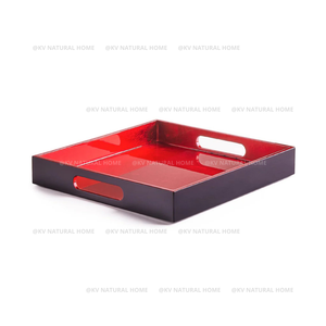 Plateaux artisanaux écologiques en laque durable de qualité supérieure, adaptés au service et à la décoration, parfaits pour offrir en gros (OEM/ODM) - Product Image 3