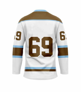 Maillot de hockey sur glace personnalisé OEM pour joueurs professionnels, unisexe, haute qualité, écologique, antibactérien, respirant, imperméable - Product Image 3