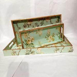 Bandeja Decorativa de Metal de Lujo en Formas Únicas para Decoración Moderna del Hogar, Bandeja de Servicio de Metal de Diseño en Formas Variadas para Café - Product Image 6