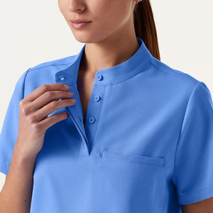 Uniforme de Enfermería Unisex de Alta Calidad, Personalizable, en Tela Jersey Lisa, Transpirable, con Múltiples Bolsillos, Blusa Médica para Hospital - Product Image 4