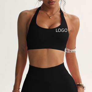 Sujetador Deportivo Simple de Primera Calidad con Gran Soporte, Tejido de Secado Rápido y Transpirable, Logotipo Frontal, para Entrenamiento y Ejercicio Físico para Mujeres - Product Image 1