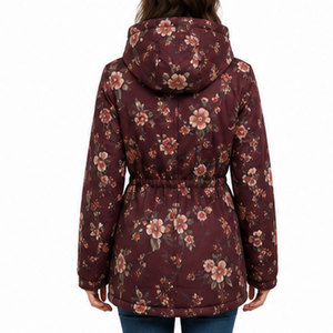 Chaqueta Parka Térmica para Mujer con Exterior Impermeable y Resistente al Viento, Capucha y Cintura Ajustable con Cordón para un Estilo Invernal Premium - Product Image 2