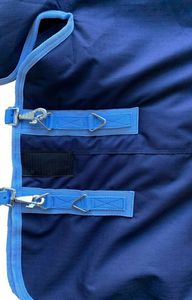 Couverture d'hiver pour cheval, marine, 200g et 350g de rembourrage, poids moyen et lourd - Product Image 5