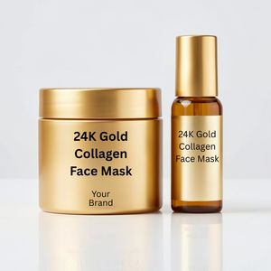 Masque facial au collagène or 24 carats pour un éclat instantané, raffermissant, hydratant, anti-âge, réparateur de la peau, formule de soin de luxe Plus Care - Product Image 4