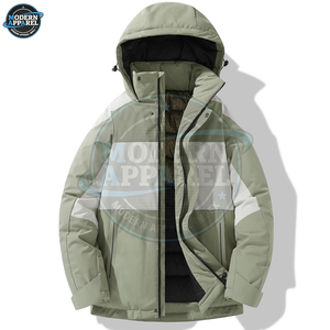 Vêtements de ski imperméables unisexes de haute qualité fabriqués sur mesure, veste de snowboard à capuche en duvet - Product Image 2