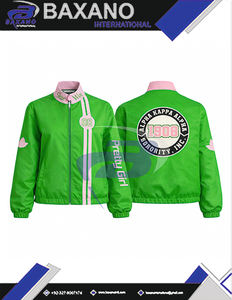 Chaqueta de Carreras de Sarga de Algodón Alpha Kappa Alpha AKA Sorority para Mujer, Chaqueta de Motociclismo de Alto Rendimiento y Velocidad - Product Image 4