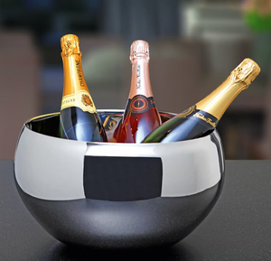 Enfriador de Botellas de Vino y Cerveza de Acero Inoxidable con Diseño Floral Clásico, Ecológico y Sostenible para Regalos, Capacidad de 5L - Product Image 3