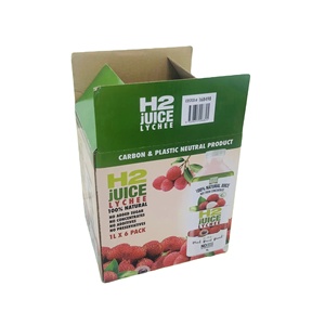OEM Customizable <b>Mixed</b> Color Square Juice Fruit <b>Boxes</b> 2mm Thick 5-Layer Corrugated Paper Packaging Offset Printed UV Coating - Product Image 2