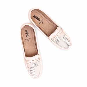 Chaussures mocassins WN4325 beiges - Product Image 1