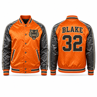 Blouson satiné lisse pour homme, personnalisable, vente en gros, style bomber, streetwear, mode décontractée, luxe, promotionnel pour équipe, marque privée, brillant