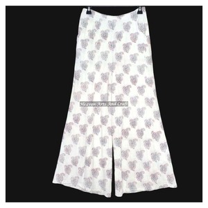 2025 Floral Print Cotton Palazzo Pant For Women Wide Leg <b>Summer</b> Lounge <b>Trouser</b> With Pocket Lightweight Boho Casual Bottom Wear - Product Image 4