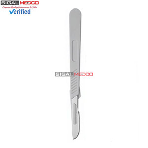 Sterile Surgical Blades #21 FREE Plastic BP Scalpel Handle Manual CE Certified Dental Medical Surgical Disposable Stainless - Product Image 6