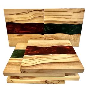 Luxury square Live Wood Resin <b>Drink</b> <b>coaster</b> Wooden Coster Premium Wood Resin <b>coaster</b> - Product Image 4