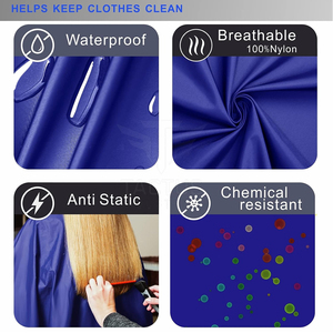 Capa de peluquería de diseño clásico, tela suave, cómoda y hecha en Pakistán. - Product Image 5