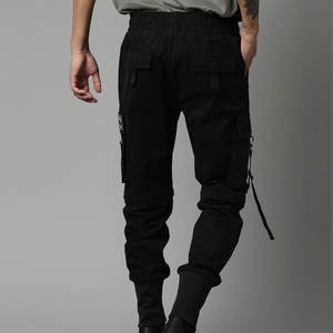 Nuevos Pantalones Cargo para Hombre de Diseño Multibolsillos, Color Liso, Precio al por Mayor, Mejor Compra en Línea - Product Image 3