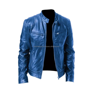 Veste de moto motard pour hommes en cuir de vachette 100% Original de qualité supérieure Personnaliser le service de logo Vestes de motard pour hommes. - Product Image 1