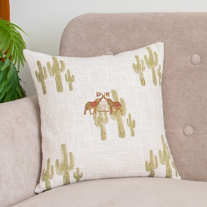 Colección de lujo de fundas de cojín hechas a mano con estampado de cactus para sofá y silla, decoración para sala de estar - Product Image 4