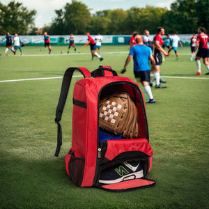 Bagnex Rolling <b>Baseball</b> Softball Catchers Bag Large Capacity Lightweight Nylon Polyester Breathable Sports <b>Bat</b> Bag - Product Image 3